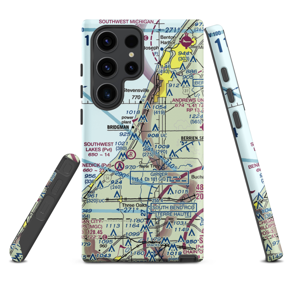 Myers Airport (MI25) VFR Sectional Samsung Phone Case Samsung Galaxy S23 Ultra model shown