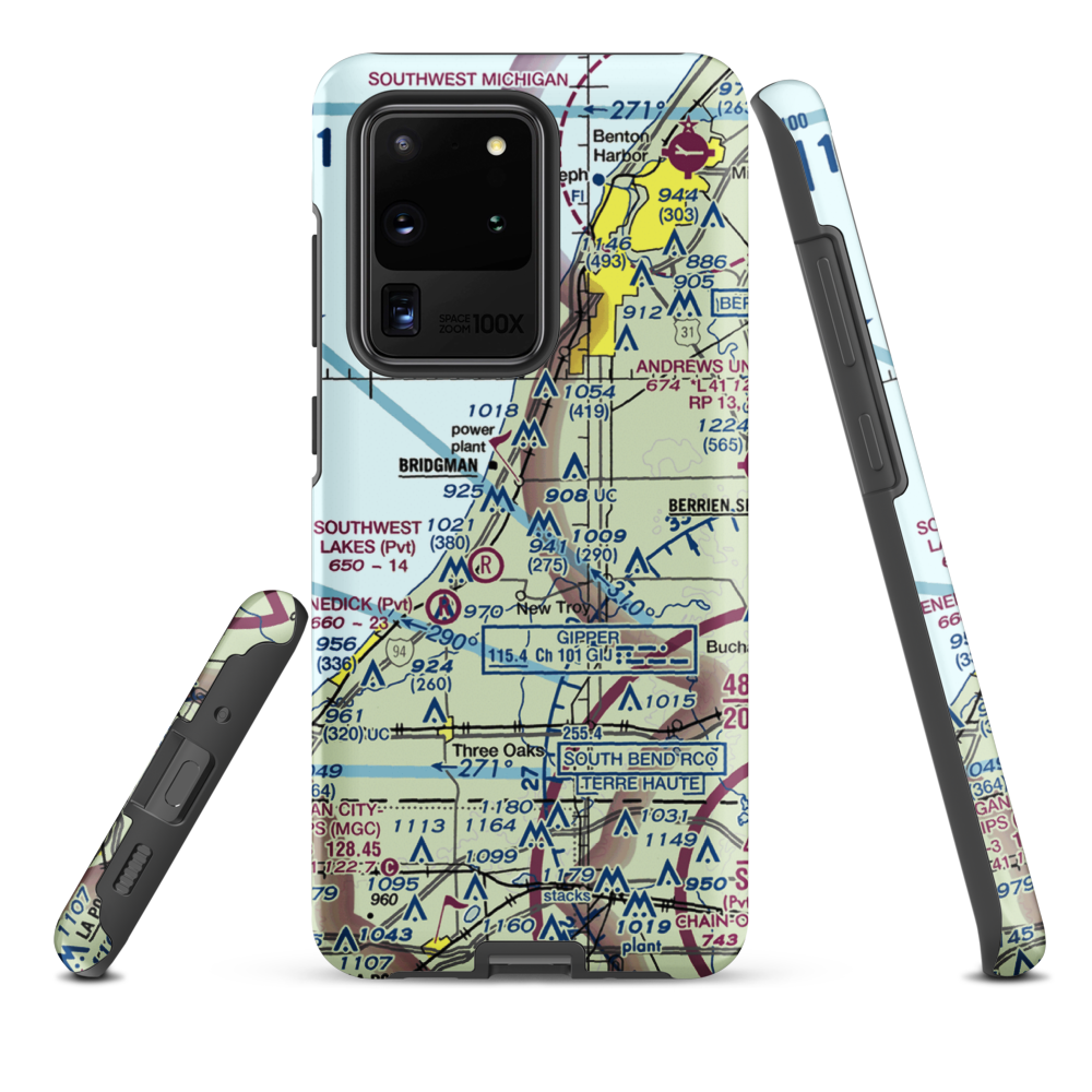 Myers Airport (MI25) VFR Sectional Samsung Phone Case Samsung Galaxy S20 Ultra model shown