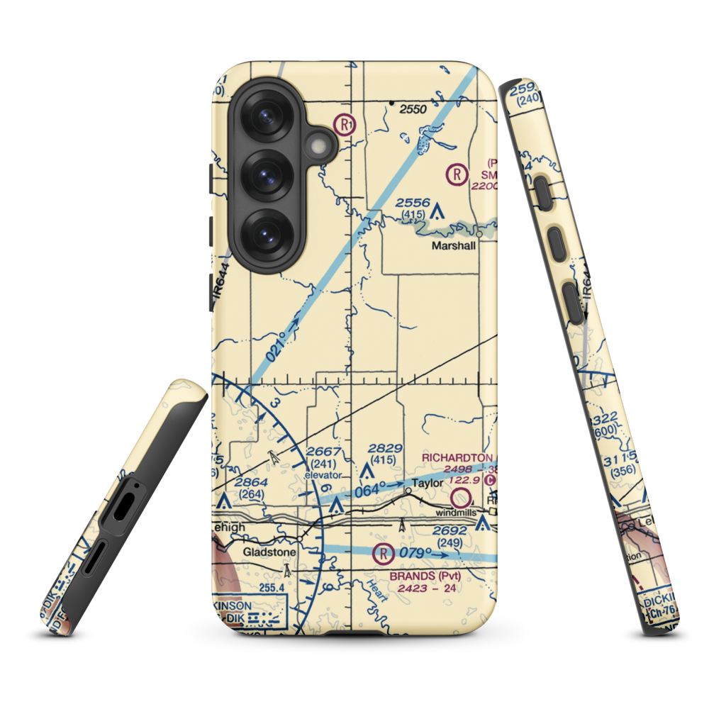 Myran Airstrip (1NA9) VFR Sectional Samsung Phone Case Samsung Galaxy S25 Plus model shown
