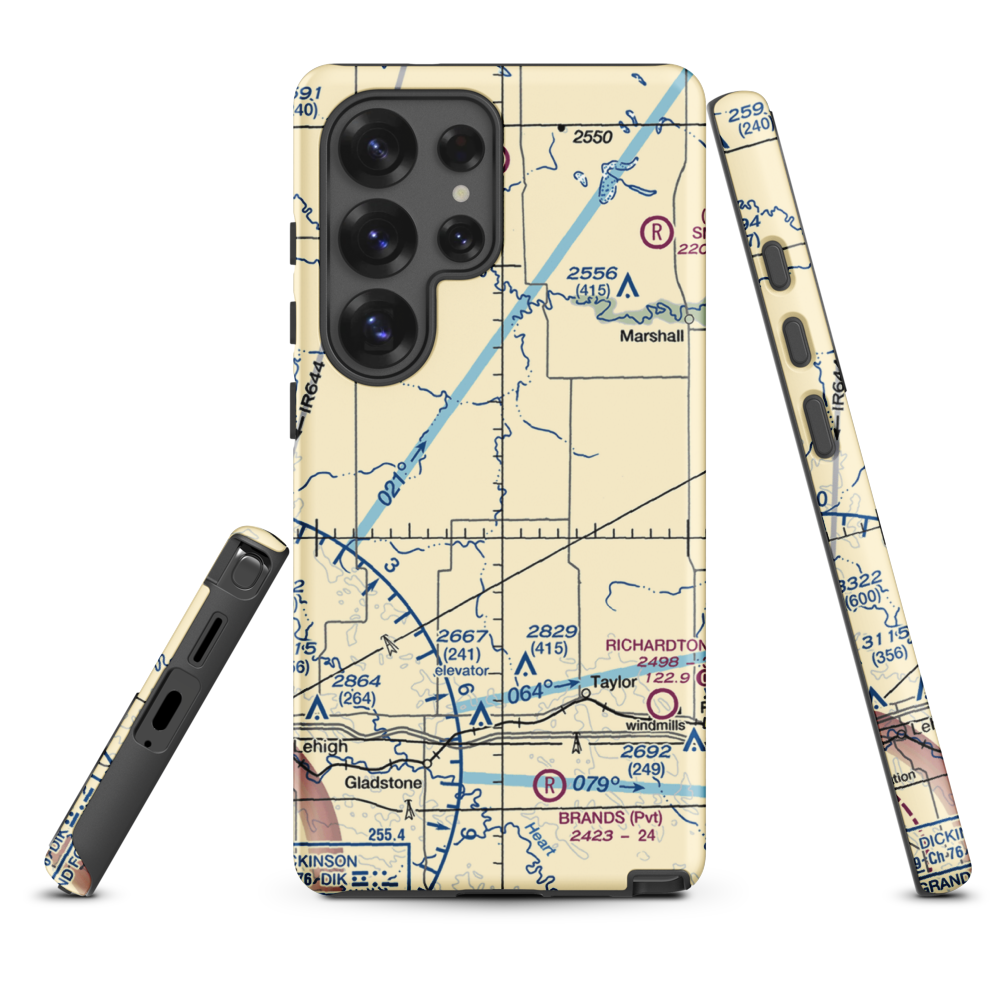 Myran Airstrip (1NA9) VFR Sectional Samsung Phone Case Samsung Galaxy S25 Ultra model shown