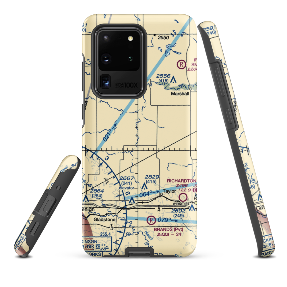 Myran Airstrip (1NA9) VFR Sectional Samsung Phone Case Samsung Galaxy S20 Ultra model shown