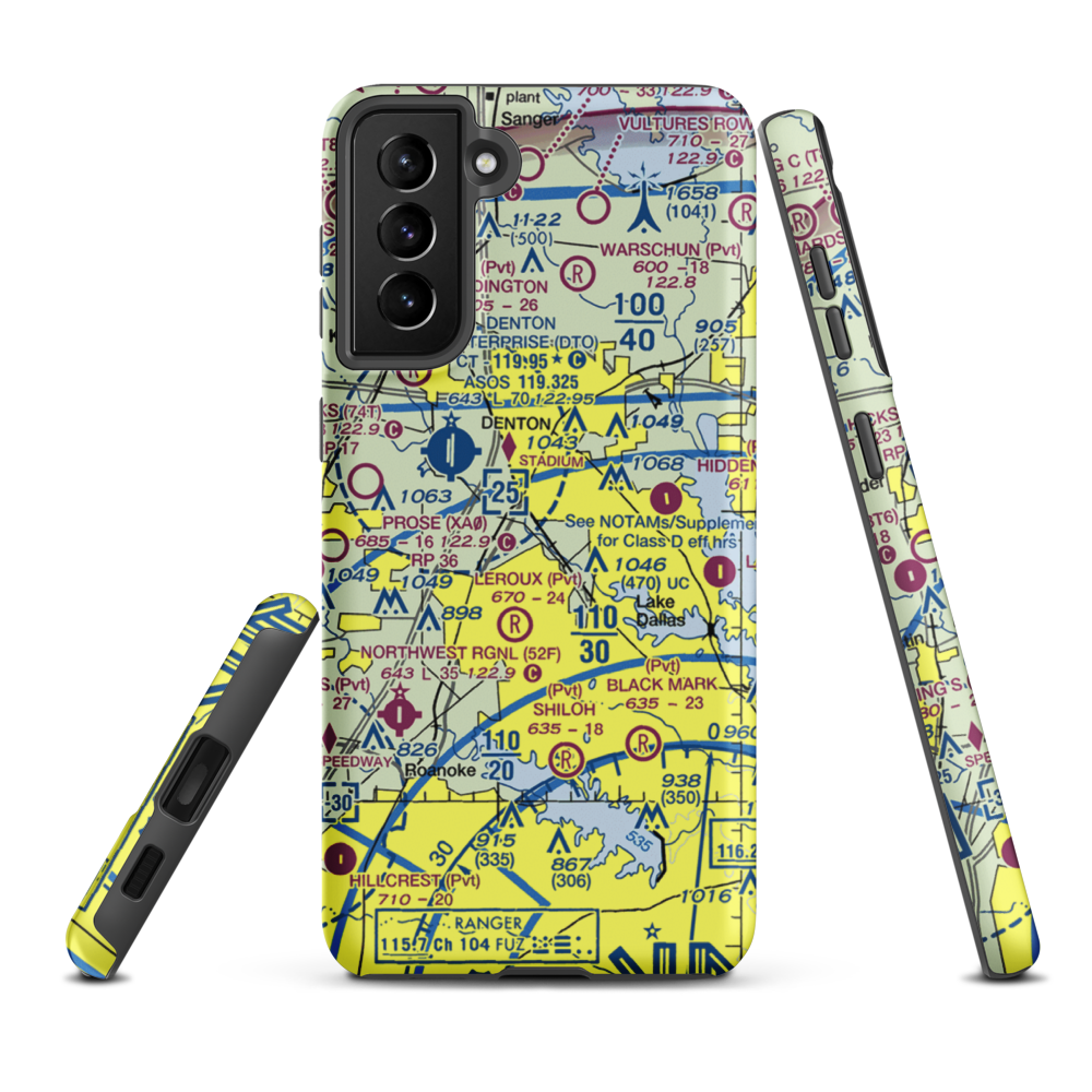 Myska Field (2TS0) VFR Sectional Samsung Phone Case Samsung Galaxy S21 Plus model shown