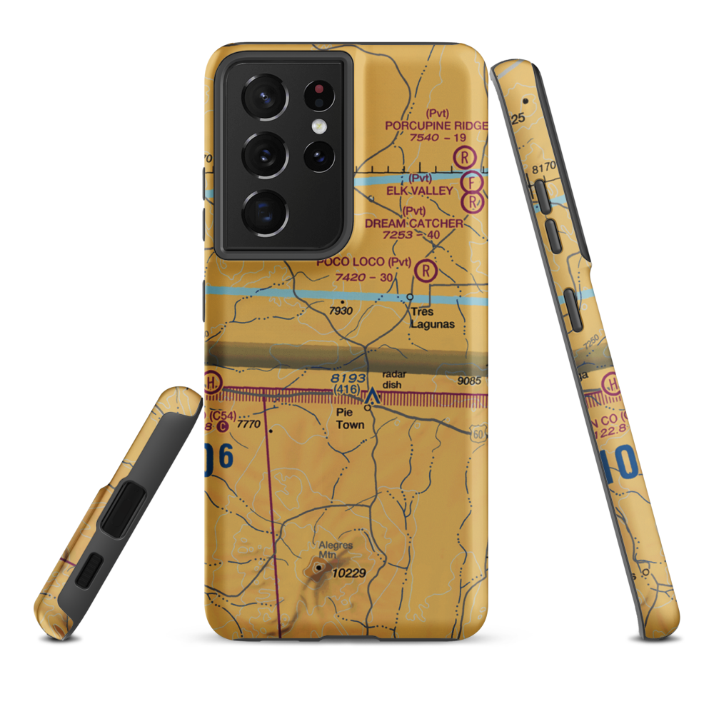 Nalda Ranch Airport (84NM) VFR Sectional Samsung Phone Case Samsung Galaxy S21 Ultra model shown