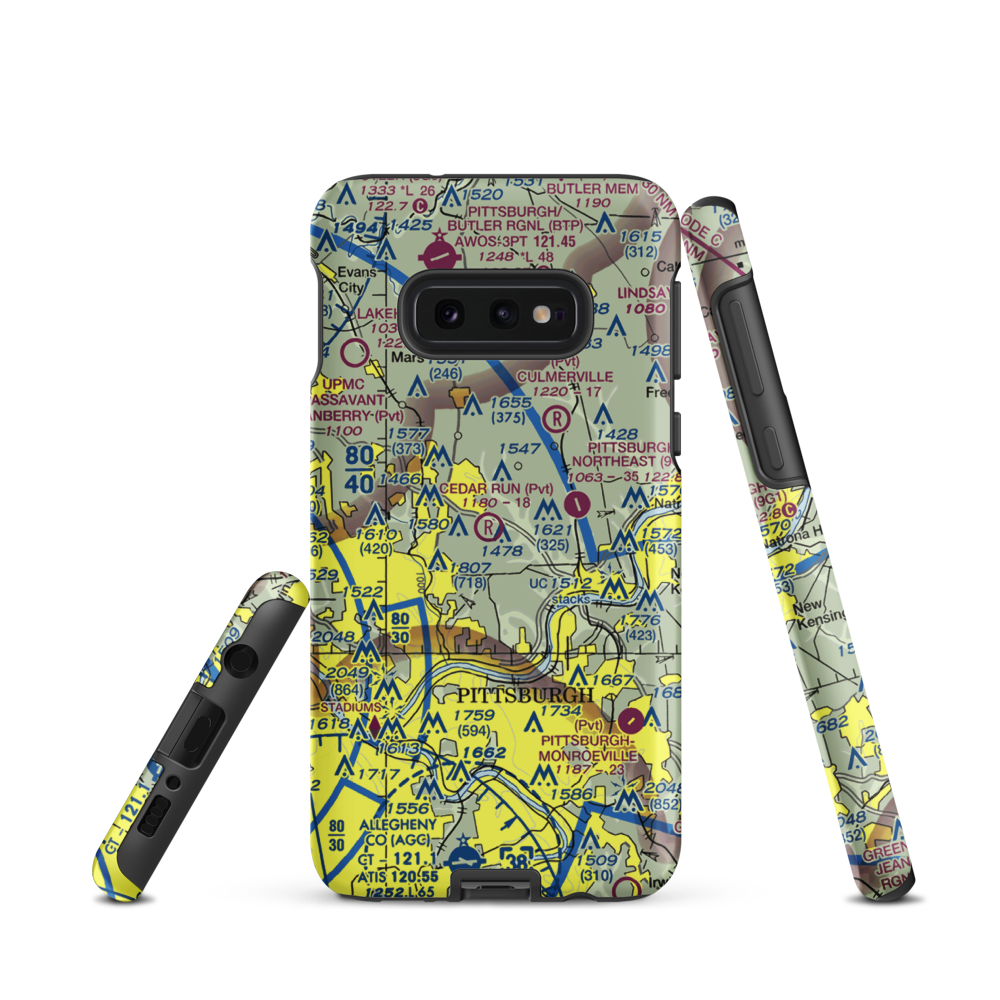 Nardo Airport (77PA) VFR Sectional Samsung Phone Case Samsung Galaxy S10 Plus model shown