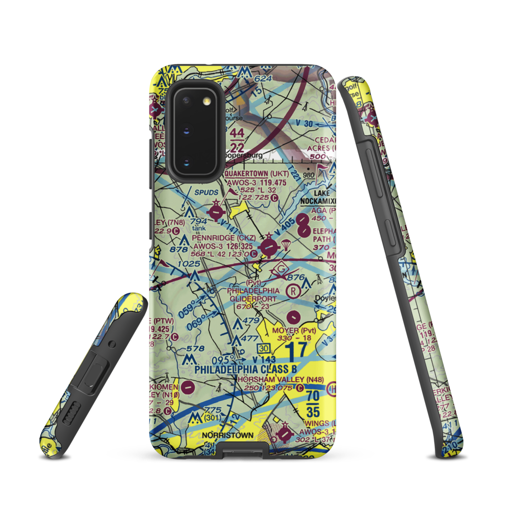 Navarro Airport (3PA1) VFR Sectional Samsung Phone Case Samsung Galaxy S20 model shown