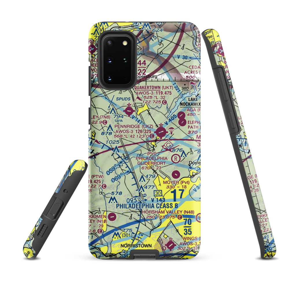 Navarro Airport (3PA1) VFR Sectional Samsung Phone Case Samsung Galaxy S20 Plus model shown