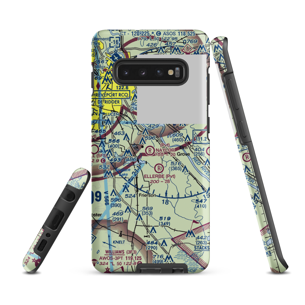 Naylor Airport (LA56) VFR Sectional Samsung Phone Case Samsung Galaxy S10 Plus model shown