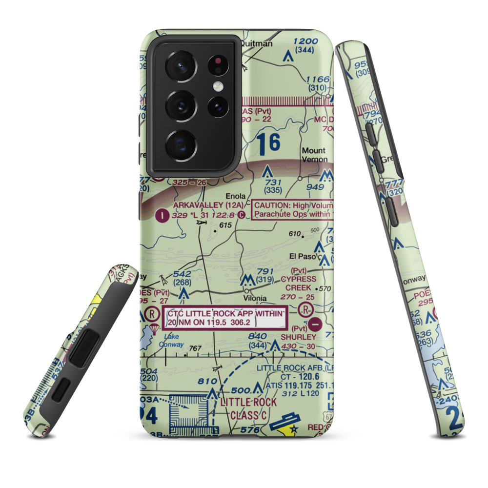 Naylor field (19AR) VFR Sectional Samsung Phone Case Samsung Galaxy S21 Ultra model shown