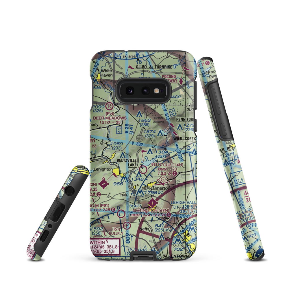 Neeb Airport (3PA2) VFR Sectional Samsung Phone Case Samsung Galaxy S10e model shown