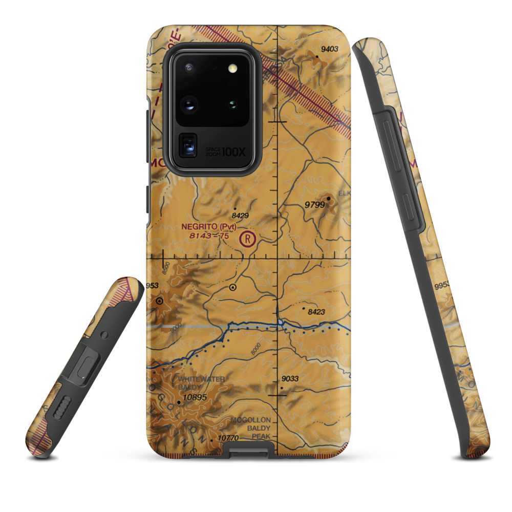 Negrito Airstrip (0NM7) VFR Sectional Samsung Phone Case Samsung Galaxy S20 Ultra model shown