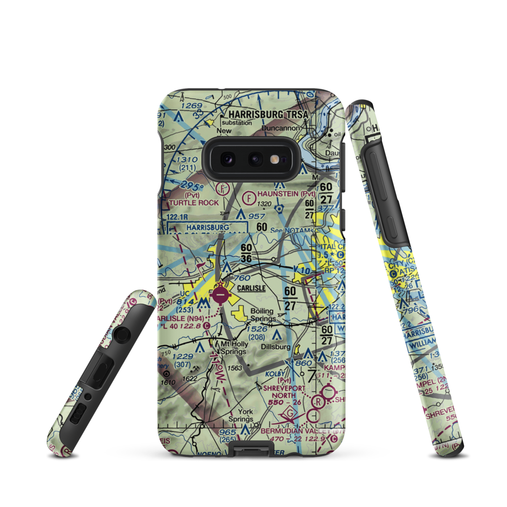 Neiderer Airport (PA55) VFR Sectional Samsung Phone Case Samsung Galaxy S10e model shown
