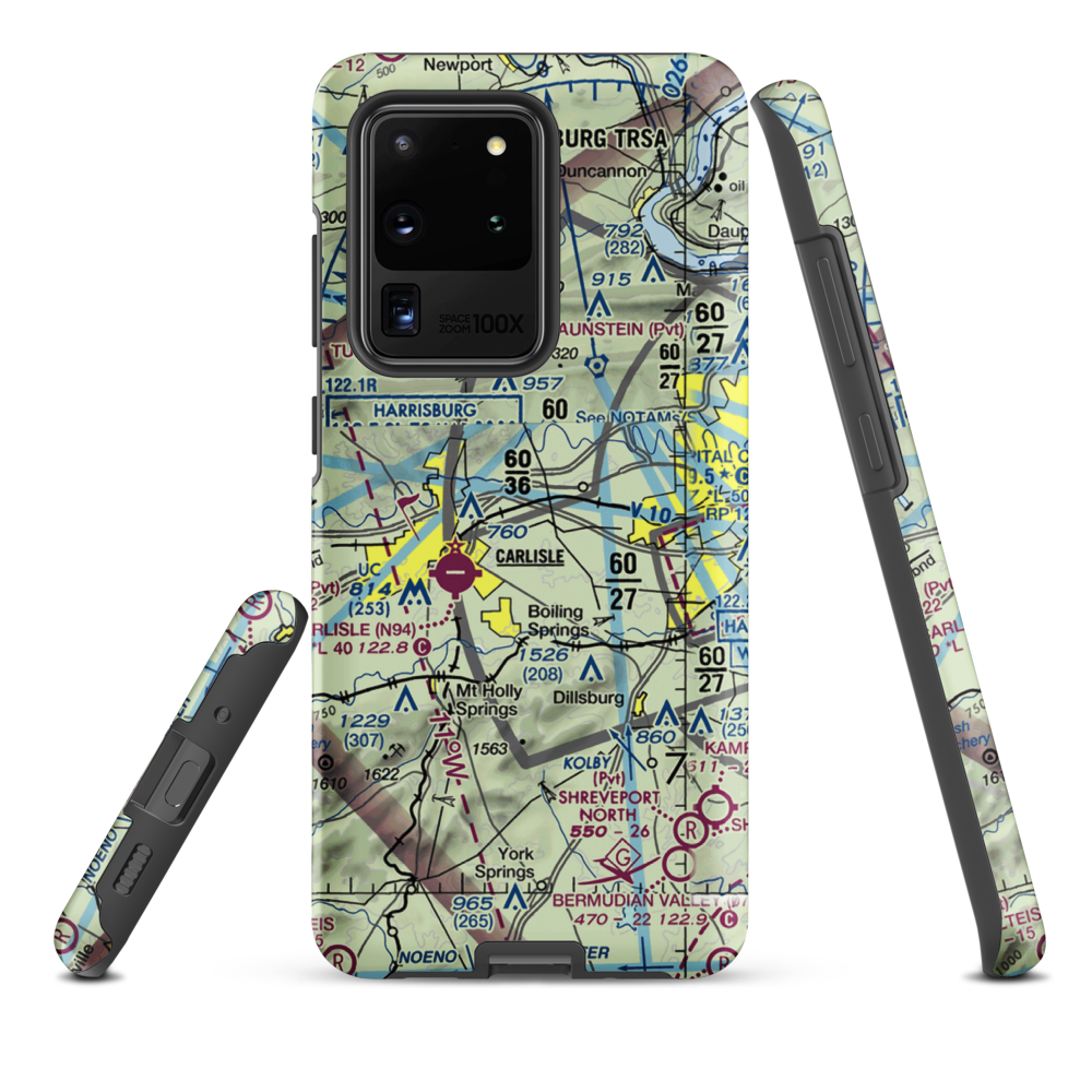 Neiderer Airport (PA55) VFR Sectional Samsung Phone Case Samsung Galaxy S20 Ultra model shown