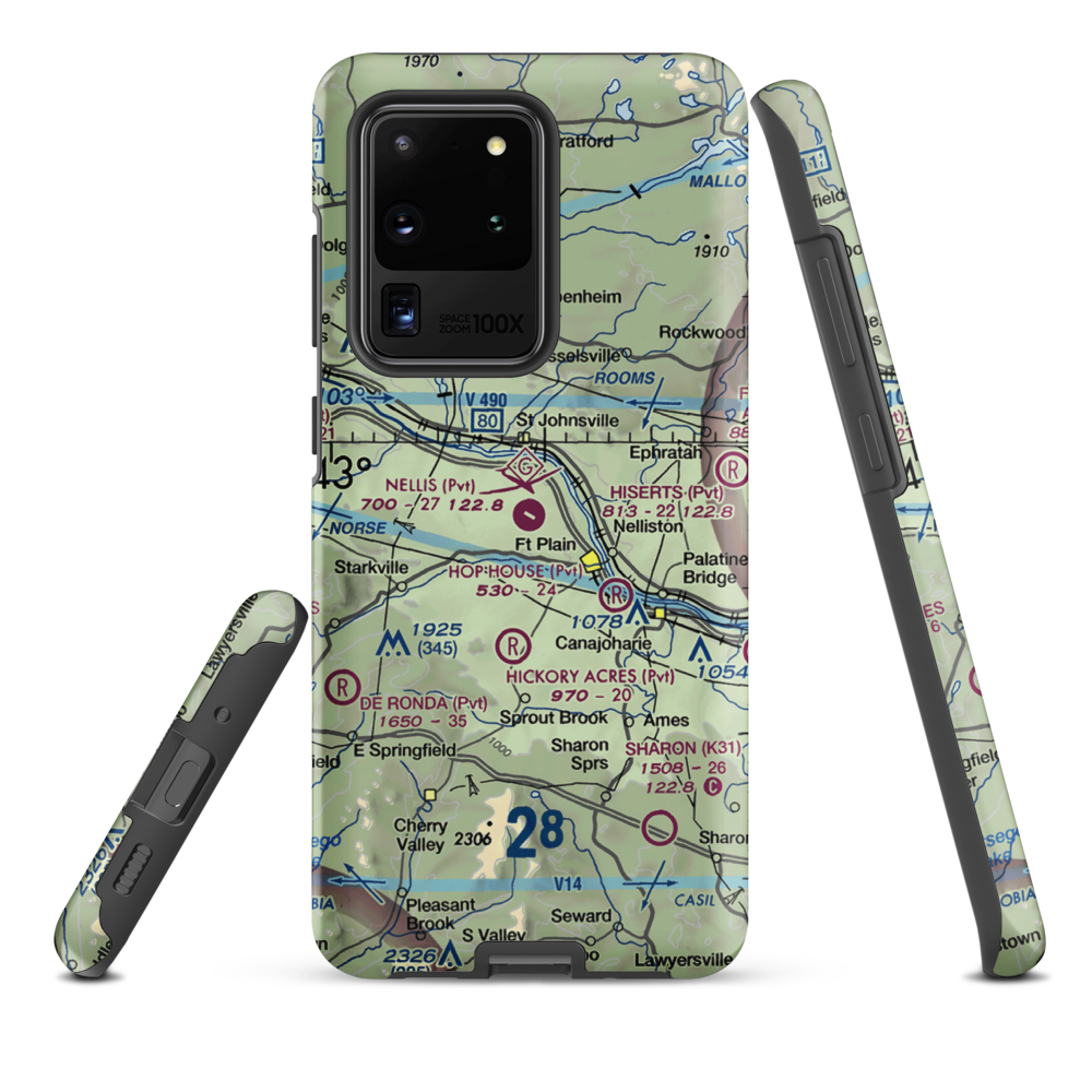 Nellis Field (NY20) VFR Sectional Samsung Phone Case Samsung Galaxy S20 Ultra model shown
