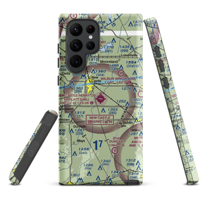 New Castle Henry County Airport / Marlatt Field (UWL) VFR Sectional Samsung Phone Case