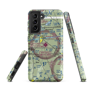 New Castle Henry County Airport / Marlatt Field (UWL) VFR Sectional Samsung Phone Case