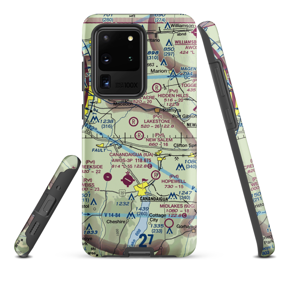 New Salem Aerodrome (74NY) VFR Sectional Samsung Phone Case Samsung Galaxy S20 Ultra model shown