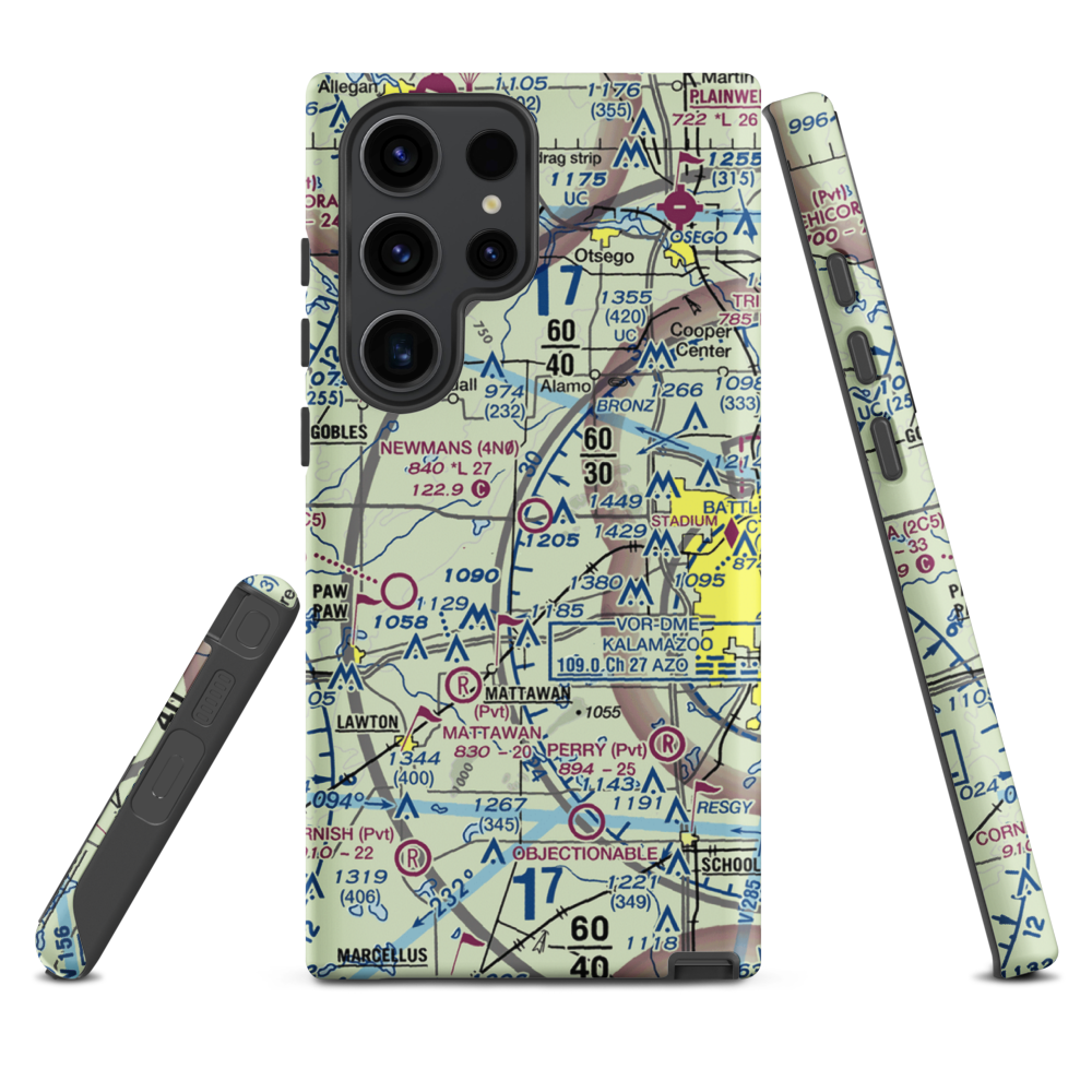 Newman's Airport (4N0) VFR Sectional Samsung Phone Case Samsung Galaxy S23 Ultra model shown