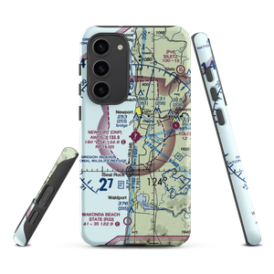 Newport Municipal Airport (ONP) VFR Sectional Samsung Phone Case