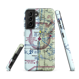 Newport Municipal Airport (ONP) VFR Sectional Samsung Phone Case