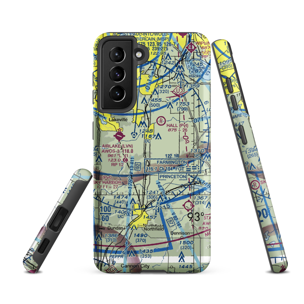 Nielsen's Airport (MY97) VFR Sectional Samsung Phone Case Samsung Galaxy S21 Ultra model shown