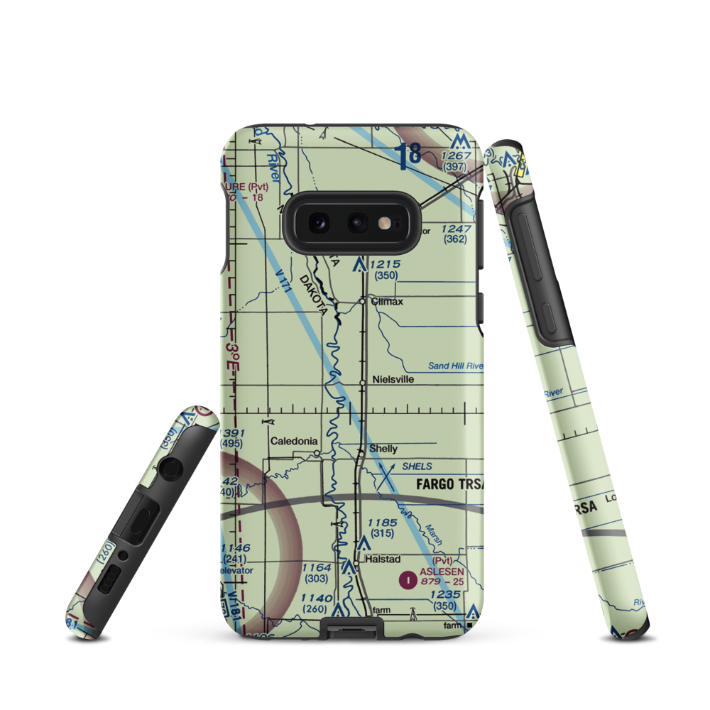 Nielsville Airport (84MN) VFR Sectional Samsung Phone Case Samsung Galaxy S10e model shown