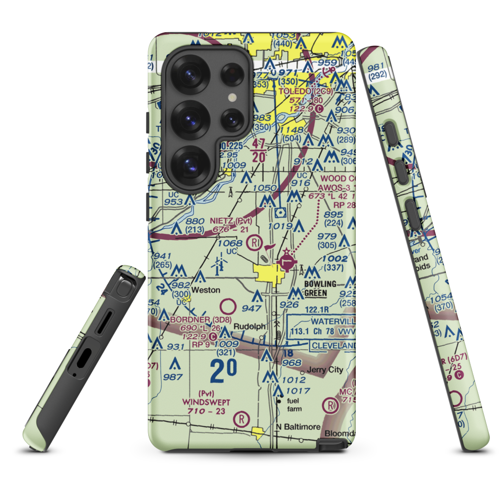 Nietz Airport (6OH7) VFR Sectional Samsung Phone Case Samsung Galaxy S25 Ultra model shown