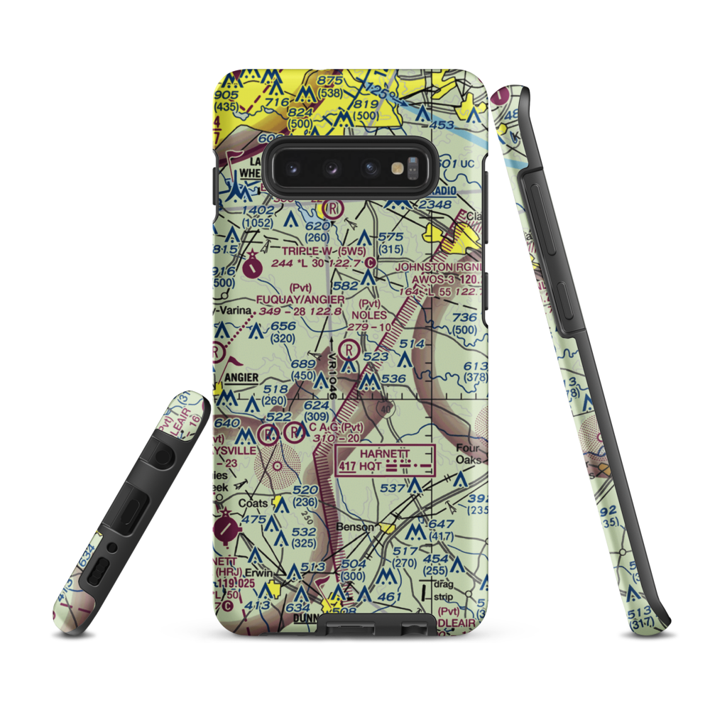 Noles Field (4NC2) VFR Sectional Samsung Phone Case Samsung Galaxy S10 Plus model shown