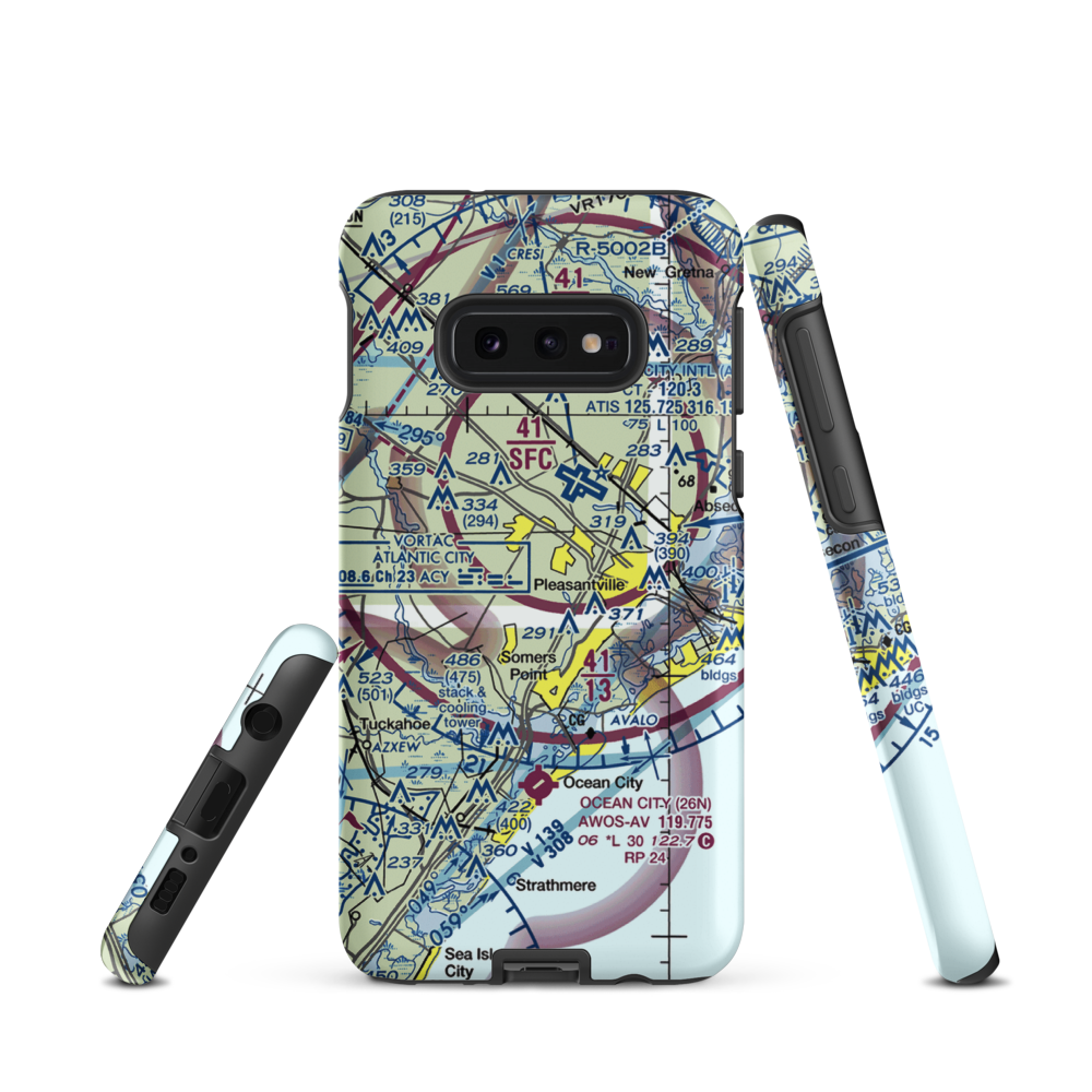 Nordheim Flying K Airpark (NJ58) VFR Sectional Samsung Phone Case Samsung Galaxy S10e model shown