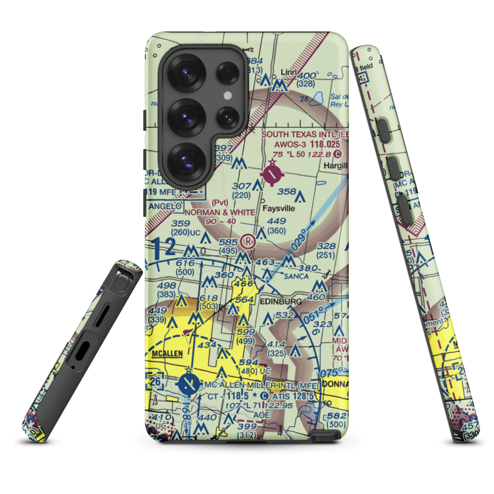 Norman & White Airport (6TE1) VFR Sectional Samsung Phone Case Samsung Galaxy S25 Ultra model shown