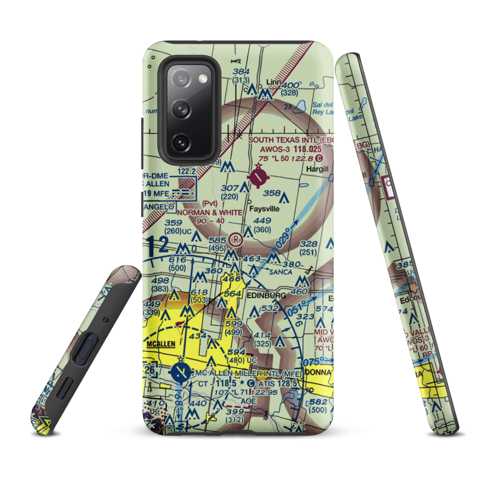 Norman & White Airport (6TE1) VFR Sectional Samsung Phone Case Samsung Galaxy S20 FE model shown