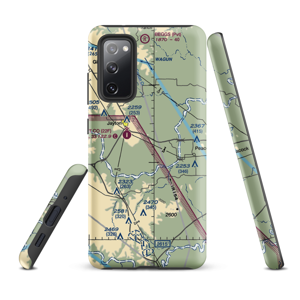 Norris Field (TS62) VFR Sectional Samsung Phone Case Samsung Galaxy S20 FE model shown