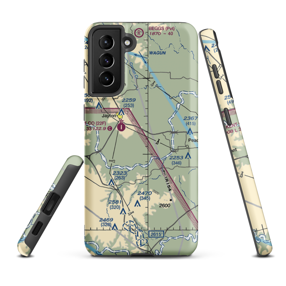 Norris Field (TS62) VFR Sectional Samsung Phone Case Samsung Galaxy S21 FE model shown