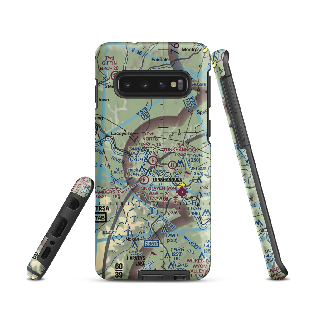 Nort's Resort Airport (01PS) VFR Sectional Samsung Phone Case Samsung Galaxy S10 model shown