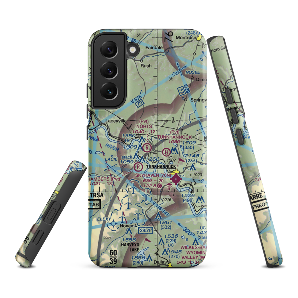 Nort's Resort Airport (01PS) VFR Sectional Samsung Phone Case Samsung Galaxy S22 Plus model shown