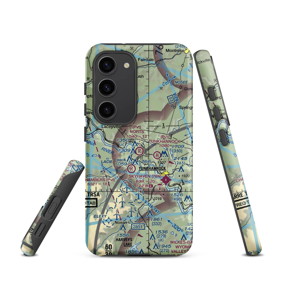 Nort's Resort Airport (01PS) VFR Sectional Samsung Phone Case Samsung Galaxy S23 model shown