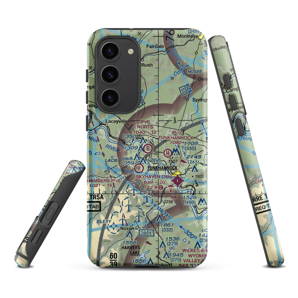 Nort's Resort Airport (01PS) VFR Sectional Samsung Phone Case Samsung Galaxy S23 Plus model shown