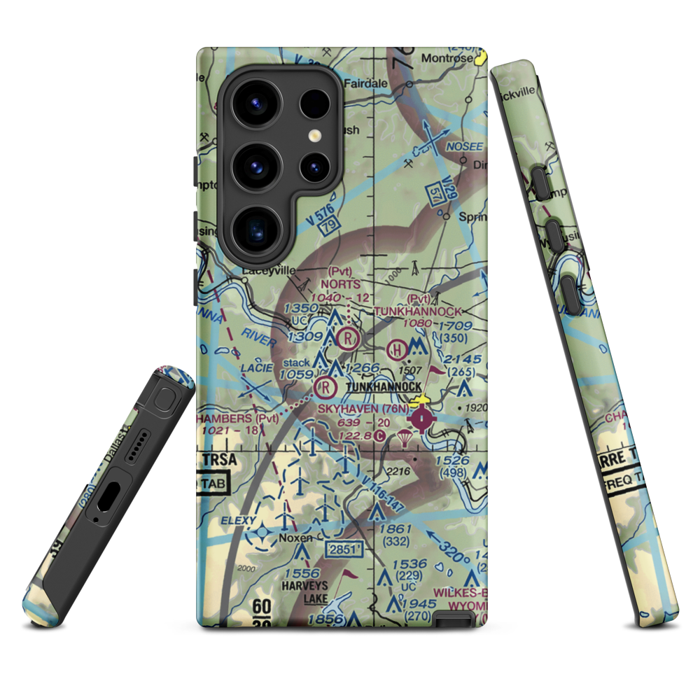 Nort's Resort Airport (01PS) VFR Sectional Samsung Phone Case Samsung Galaxy S24 Ultra model shown