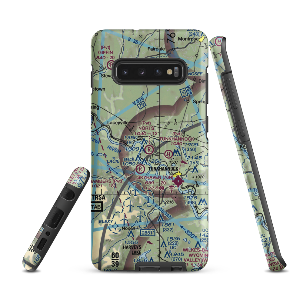 Nort's Resort Airport (01PS) VFR Sectional Samsung Phone Case Samsung Galaxy S10 Plus model shown