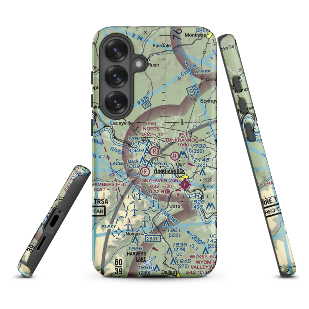 Nort's Resort Airport (01PS) VFR Sectional Samsung Phone Case Samsung Galaxy S25 Plus model shown