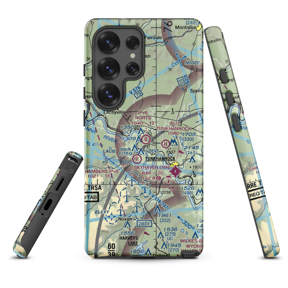Nort's Resort Airport (01PS) VFR Sectional Samsung Phone Case Samsung Galaxy S25 Ultra model shown