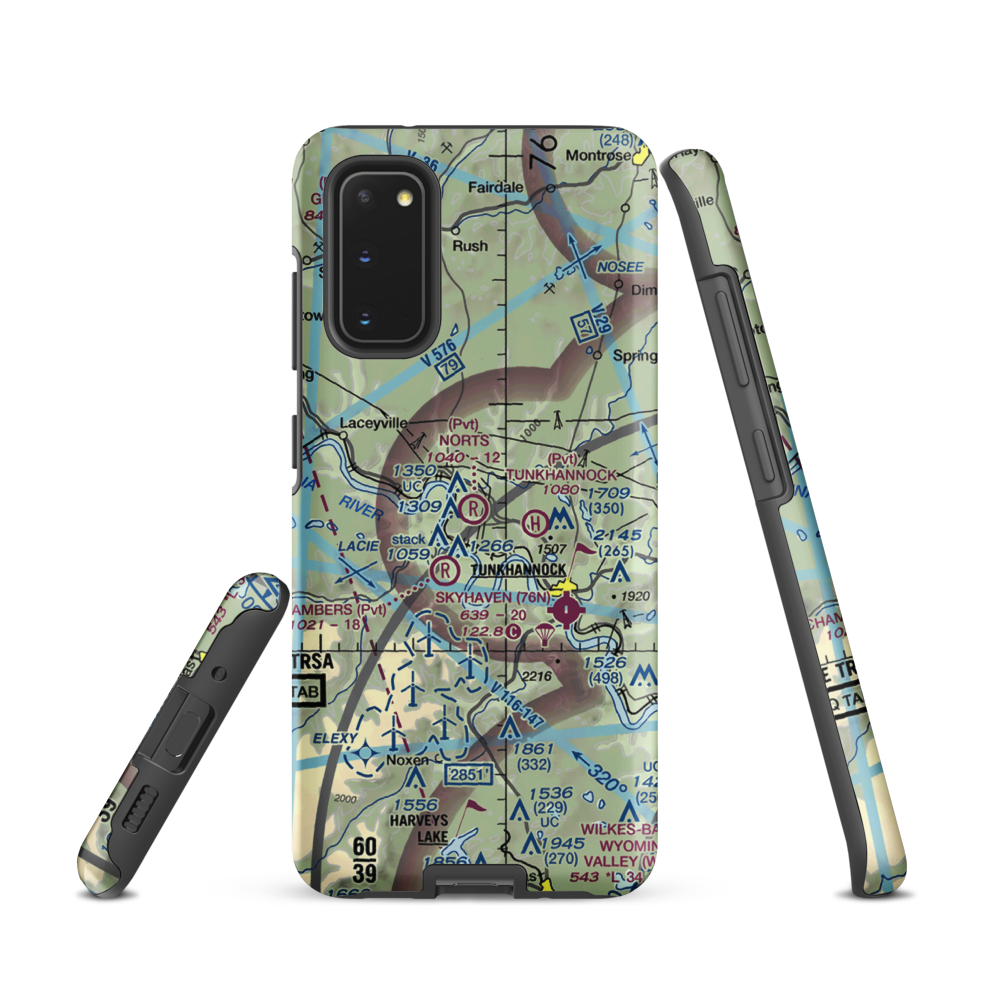Nort's Resort Airport (01PS) VFR Sectional Samsung Phone Case Samsung Galaxy S20 model shown
