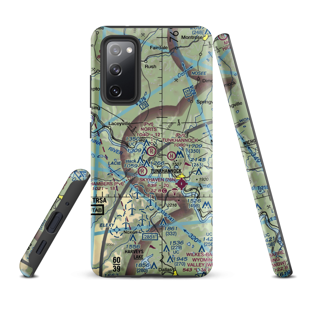 Nort's Resort Airport (01PS) VFR Sectional Samsung Phone Case Samsung Galaxy S20 FE model shown