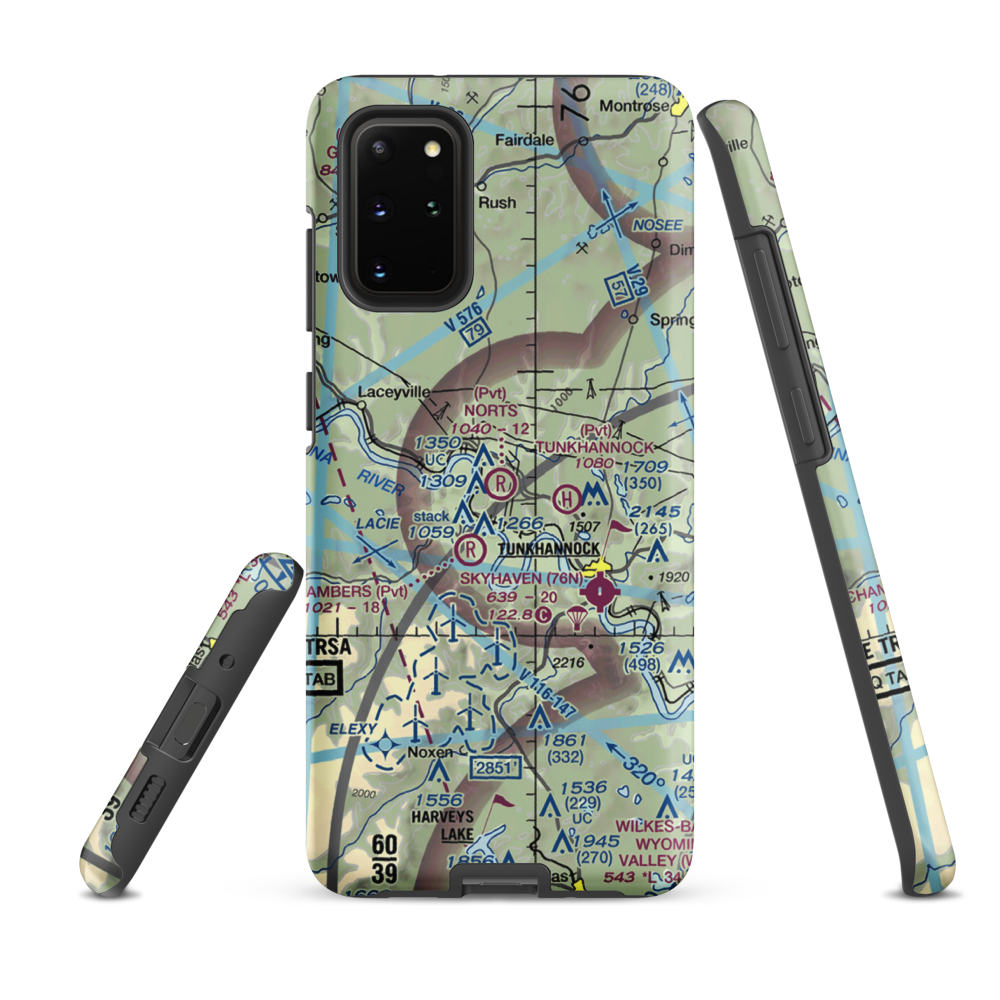 Nort's Resort Airport (01PS) VFR Sectional Samsung Phone Case Samsung Galaxy S20 Plus model shown