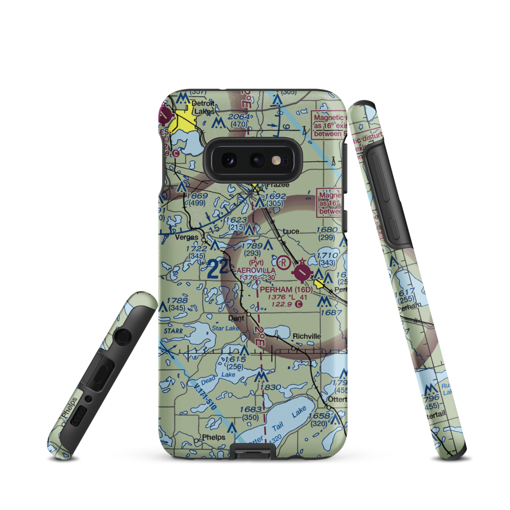 North Air Seaplane Base (MY93) VFR Sectional Samsung Phone Case Samsung Galaxy S10e model shown