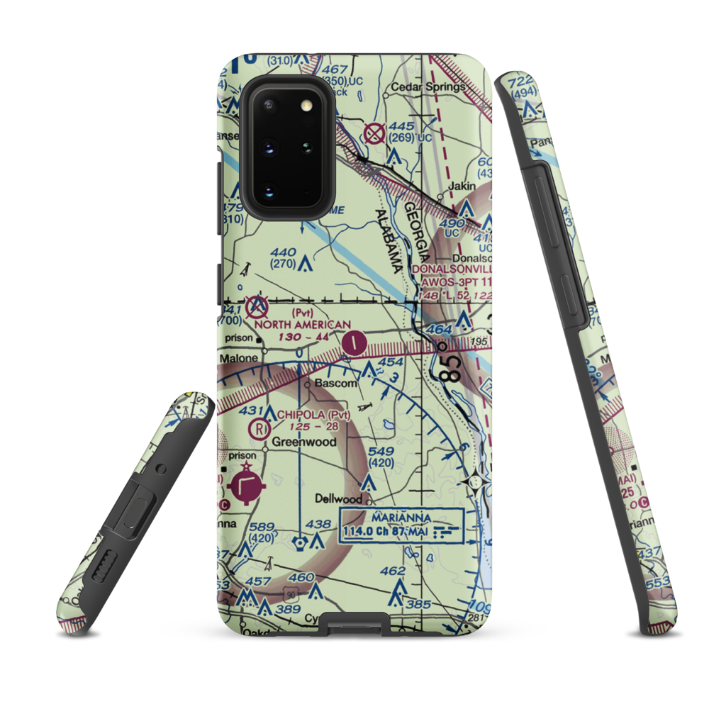 North American Farms Airport (56FD) VFR Sectional Samsung Phone Case Samsung Galaxy S20 Plus model shown