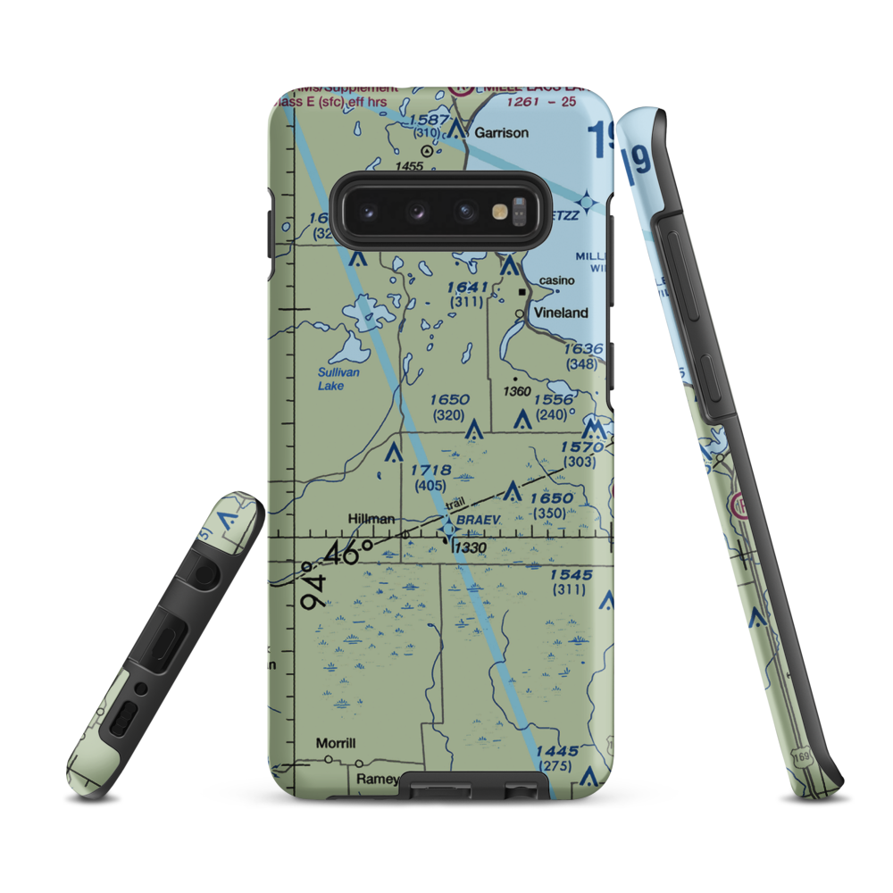 North Star Ranch Airport (MY66) VFR Sectional Samsung Phone Case Samsung Galaxy S10 Plus model shown