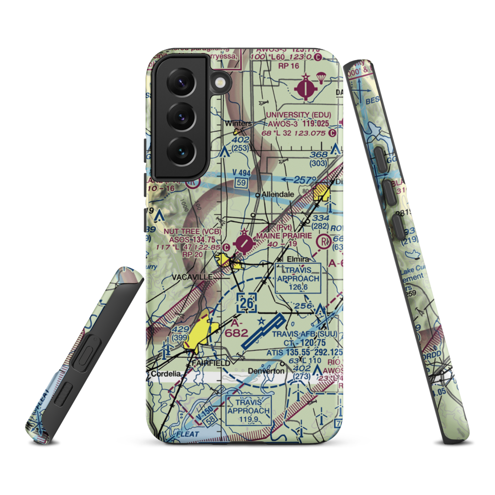 Nut Tree Airport (VCB) VFR Sectional Samsung Phone Case Samsung Galaxy S22 Plus model shown