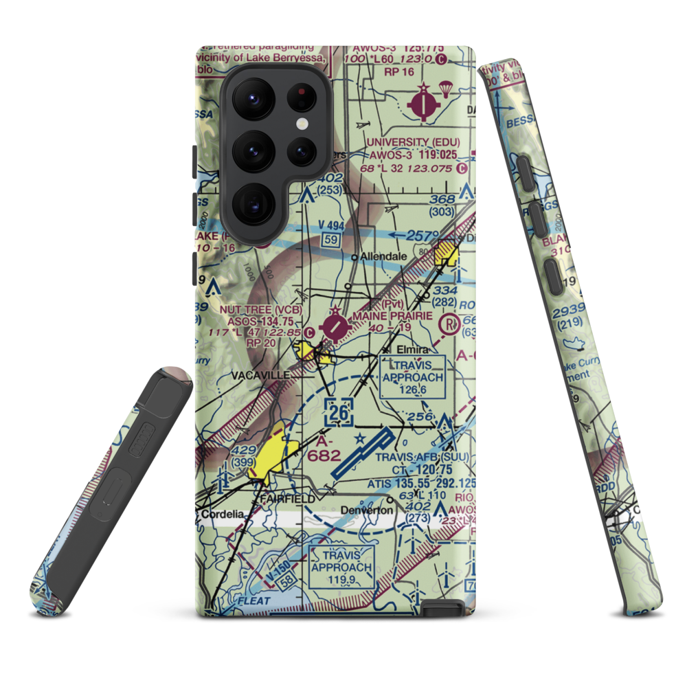 Nut Tree Airport (VCB) VFR Sectional Samsung Phone Case Samsung Galaxy S22 Ultra model shown