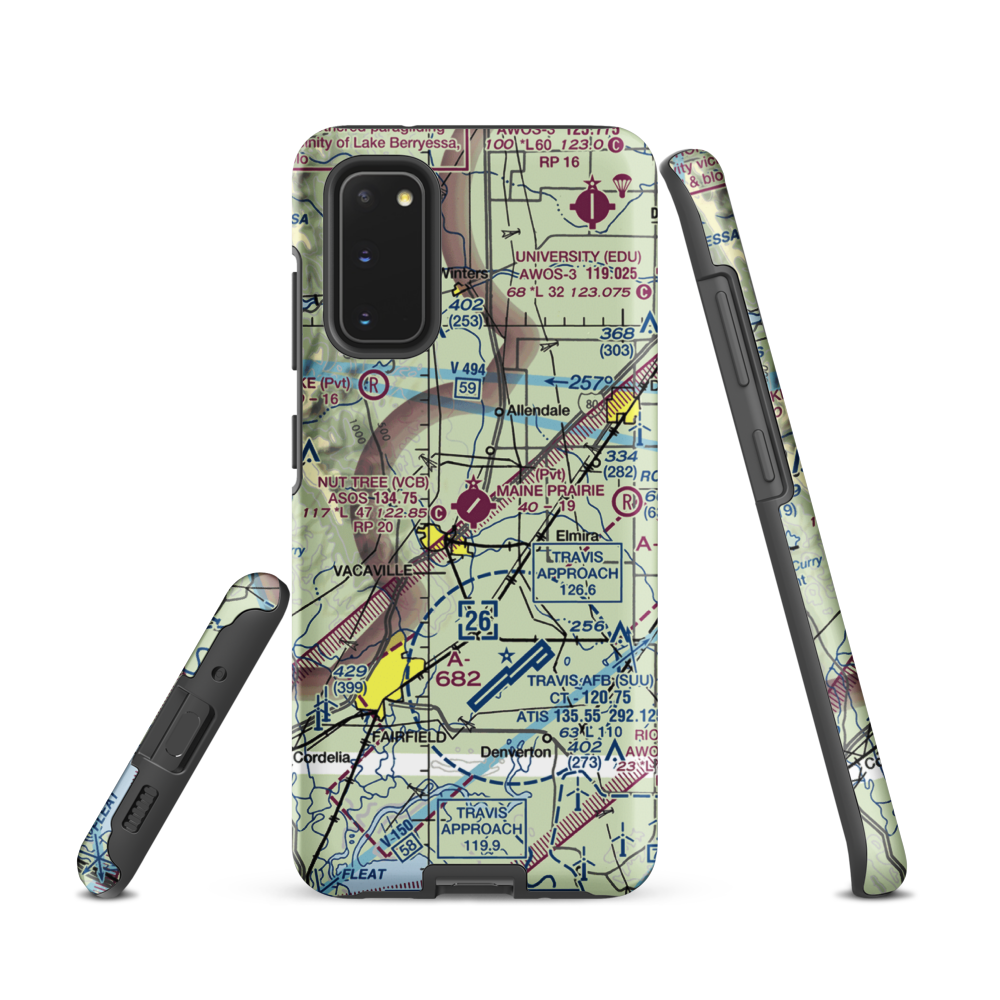 Nut Tree Airport (VCB) VFR Sectional Samsung Phone Case Samsung Galaxy S20 model shown