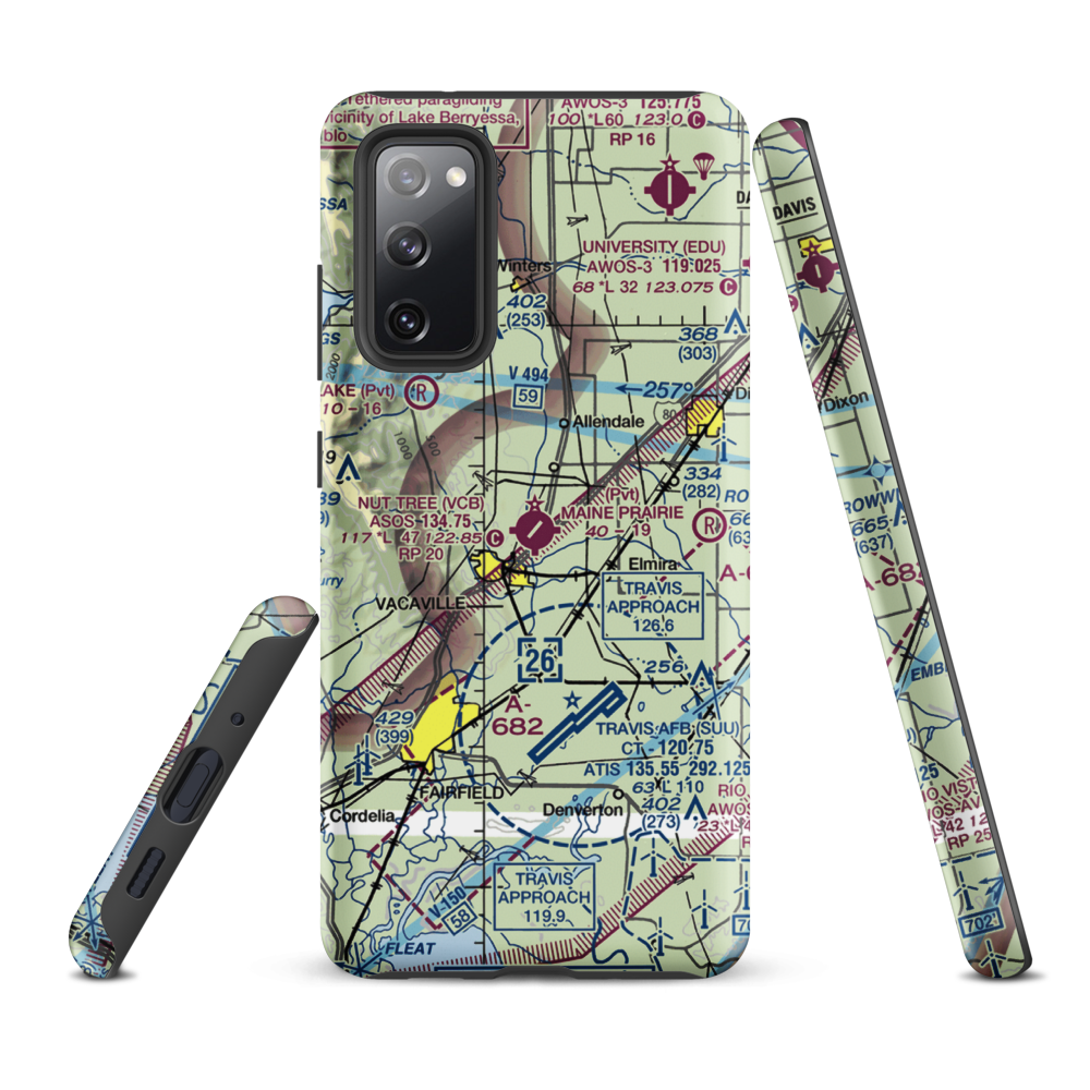 Nut Tree Airport (VCB) VFR Sectional Samsung Phone Case Samsung Galaxy S20 FE model shown